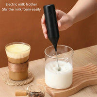 Electric milk frother, milk frother battery, AA size electric coffee mixer, egg beater, cream mixer, cooking tool mixer