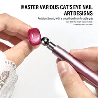 Strong magnetic Long Double Head Nail Magnet Tool Pens Magnetic Cat Eye Gel Polish Nail Art Kit for DIY Salon Studio 2030