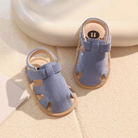Breathable Summer Newborn Baby Girls Sandals Shoes Toddlers Simple Style Solid Color Soft Sole Shoes Outdoor Indoor Prewalker
