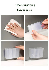 lipstick storage box, makeup brush storage,  wall mounted transparent ,three compartment classified lipstick rack, lipstick box