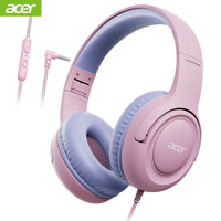 Acer HK03 Kids Wired Headphones for School 85/94dB Volume Limiter 3.5mm Jack Foldable Stereo Sound Headset for Girls Boy Gifts