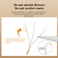 MASSCAKU New Brown 3D/4D/5D W Shaped Eyelash Extensions 8-15mm Mix Length Hand-Woven Premade Volume Fans Cilios for Makeup Tools