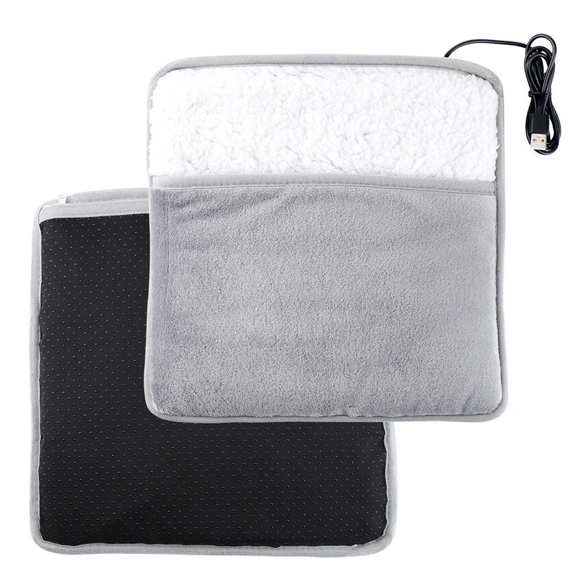Foot Warmer USB Constant Temperature Foot Heating Pad for Home Bedroom Electric Foot Heater Soft Plush Winter Foot Warmer Mat