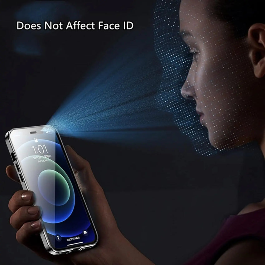 Privacy Glass Film Magnetic Case for Samsung S25 Ultra S24 S23 S22 S21 S20 Plus FE Double Side Tempered Glass[Camera Protector]