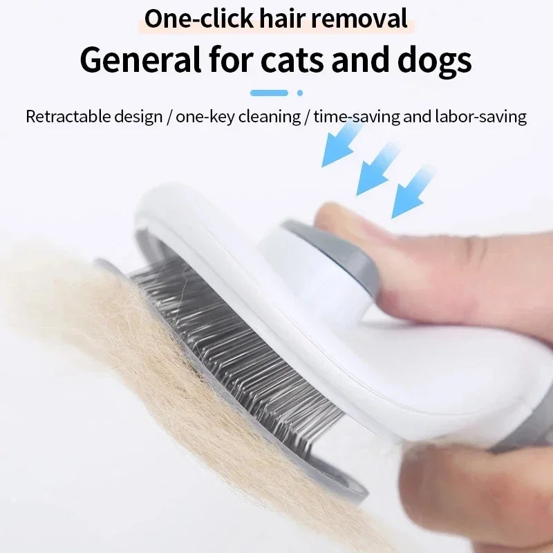 Stainless Steel Pet Hair Remover Brush for Dogs Cats Professional Deshedding Grooming Tool Home Pet Supplies Cat Dog Accessories