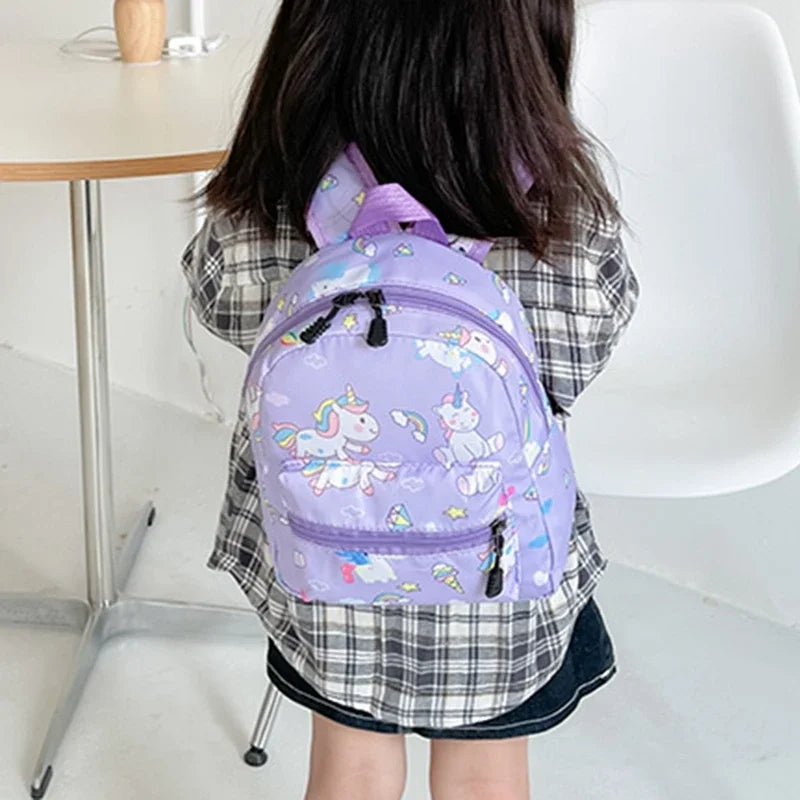 Children Backpack Cartoon Dinosaur Unicorn Pattern Baby Cute Kindergarten Schoolbag Waterproof Kids Bags Boys Girls Backpacks