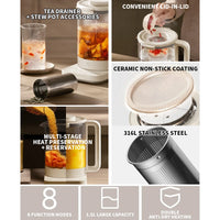 NEW Xiaomi S2 Multifunctional Health Pot kettle 1.5L Household Appliances 800W 304 Stainless Steel Heat Preservation