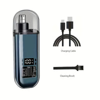 USB Rechargeable Nose & Ear Hair Trimmer for Men, Portable Mini Compact Design with Fast Charge, Electric Grooming Kit