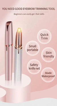 2026 New Electric Eyebrow Trimmer Pen Automatic Hair Removal Razor for Women Men Facial Shaver Beauty Tool Epilator