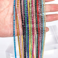 Crystal 10 Yard Rhinestones Trim Stone Cup Chain Gold Diamond Strass Decorative Applique Crystal Trimmings For Dresses
