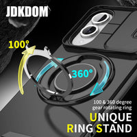 JDKDOM Push Window Case For Samsung S26 S25 Edge S24 S23 FE Plus Note 20 Ultra A57 A17 A07 A56 A36 A26 A16 A06 Bracket Cover