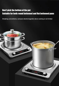 5000W Household Concave Induction Cooker High Power Intense Fire Non-Radiative Multifunction Stir Frying Electric Stove