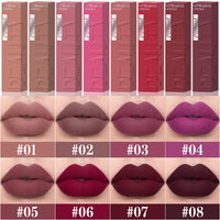 Matte Velvet Lipstick Lip Gloss Waterproof Smooth Long-Lasting Non-sticky Non-transfer Deep Red Nude Y2K Daily&Party Makeup Gift
