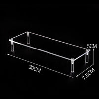 Acrylic Display Stand Pottery Storage Rack Doll Clay Figurine Display Stand Transparent Ladder Makeup Organization Shelf