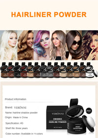 Hairline Powder Instantly Conceals Hair Root Touch Hair Powder for Thinning Hair for Women and Men,Hairline Shadow Powder Makeup