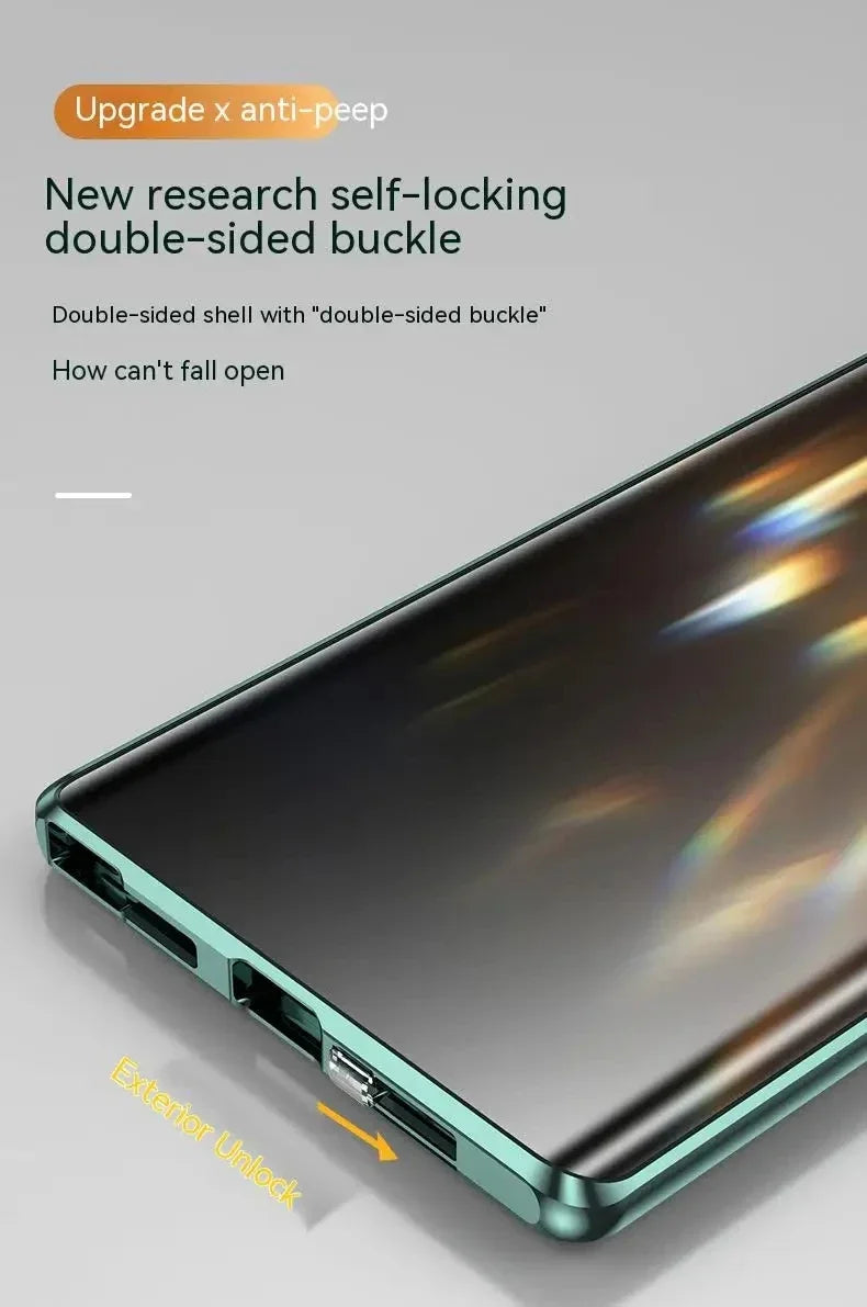 360 Double-sided Glass Phone Case for Honor Magic 3 4 5 6 7 Pro Magic4 Lite 5G Magnetic Anti Peeping Tempering Glass Cover Coque