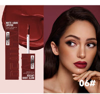 6 Colors of Long-Lasting Velvet Liquid Lipstick with Matte Texture Waterproof Non-Stick Cup Professional Lip Makeup Products
