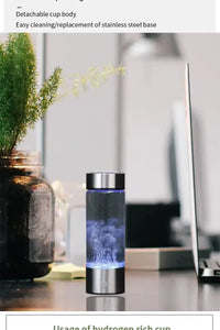 Rich Hydrogen Water Cup Portable Hydrogen Water H2 Generator Alkaline Maker Ionizer Bottle Super Antioxidan Titanium Filter
