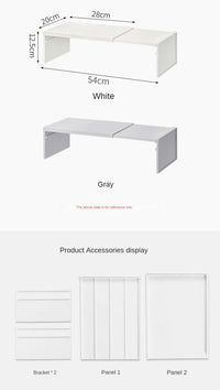Kitchen Cupboard Organizer Retractable Cabinet Shelf Seasoning Bottle Spice Rack Dish Shelf Kitchen Accessories Storage 2030