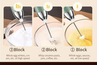 TINSOL 2025 New Wireless Mini Handheld Milk Frother Type-C Rechargeable Coffee Frother Portable Kitchen Cooking Tool Foam Mixer