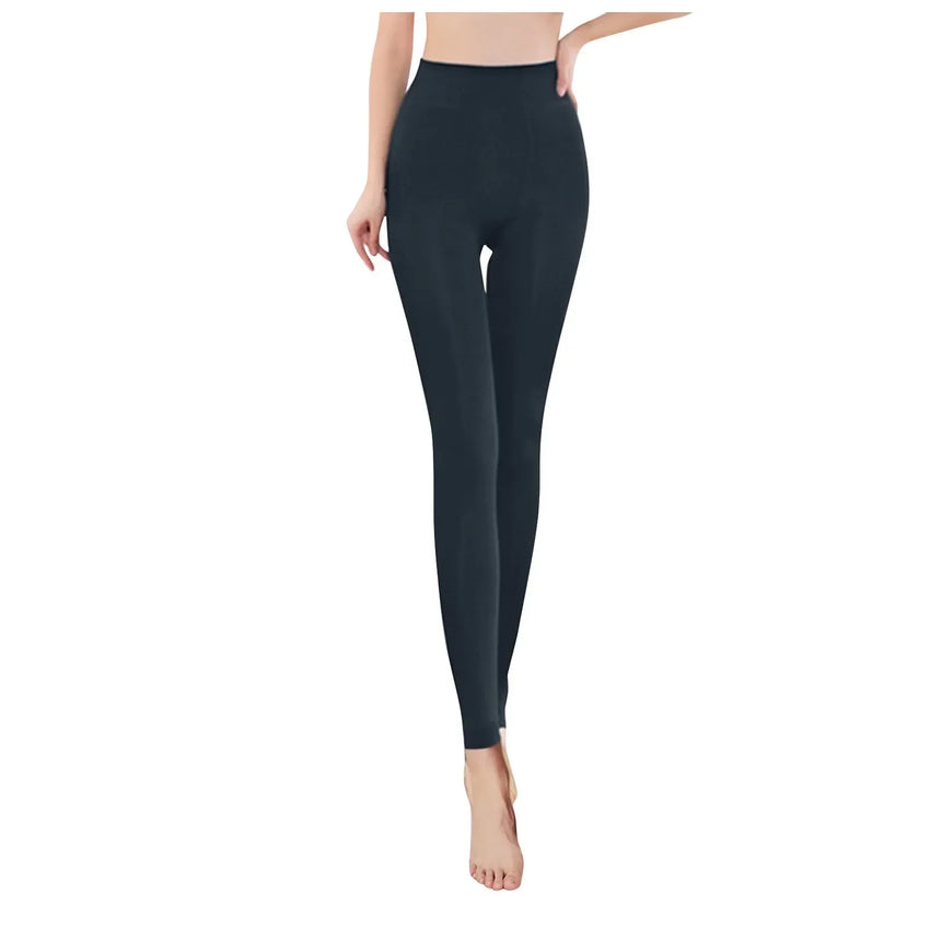 Women's Thermal Winter Tights Fleece Lined Sheer Velvet Pantyhose Thick Warm Leggings with Plush Inner Layer