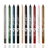 2 in 1 Eyeliner Lip Liner Gel Pencil Waterproof Long-lasting Blue White Black Brown Easy Wear Eyeliner Makeup for Eyes 7 Colors
