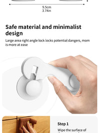 10Pcs Baby Safety Lock - Cabinets, Rooms & Drawers Anti-trap Protection Lock Multifunctional Baby Safety Lock Baby Safety Lock