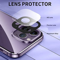 360 ° Full Protection Metal Magnetic Double-Sided Glass Snap Lock Privacy Case For iPhone 17 16 15 14 Plus 13 12 11 Pro Max 16E
