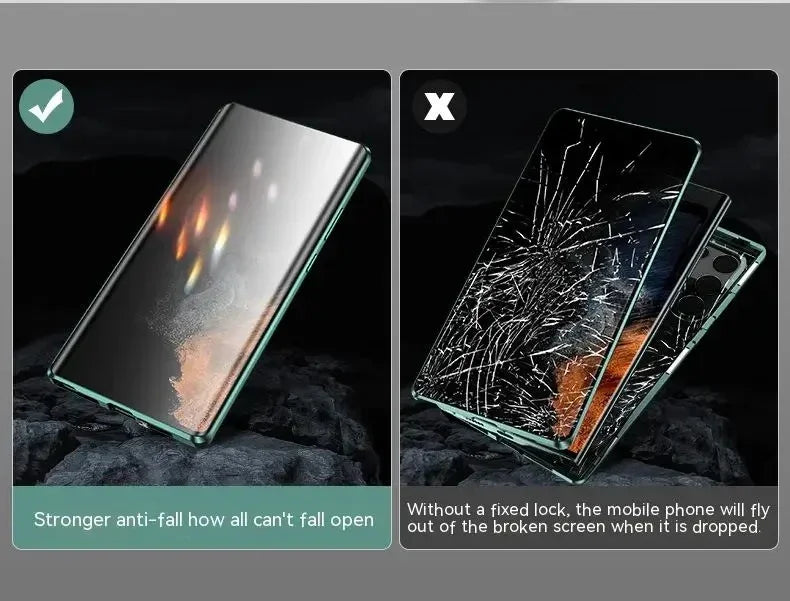 360 Double-sided Glass Phone Case for Honor Magic 3 4 5 6 7 Pro Magic4 Lite 5G Magnetic Anti Peeping Tempering Glass Cover Coque
