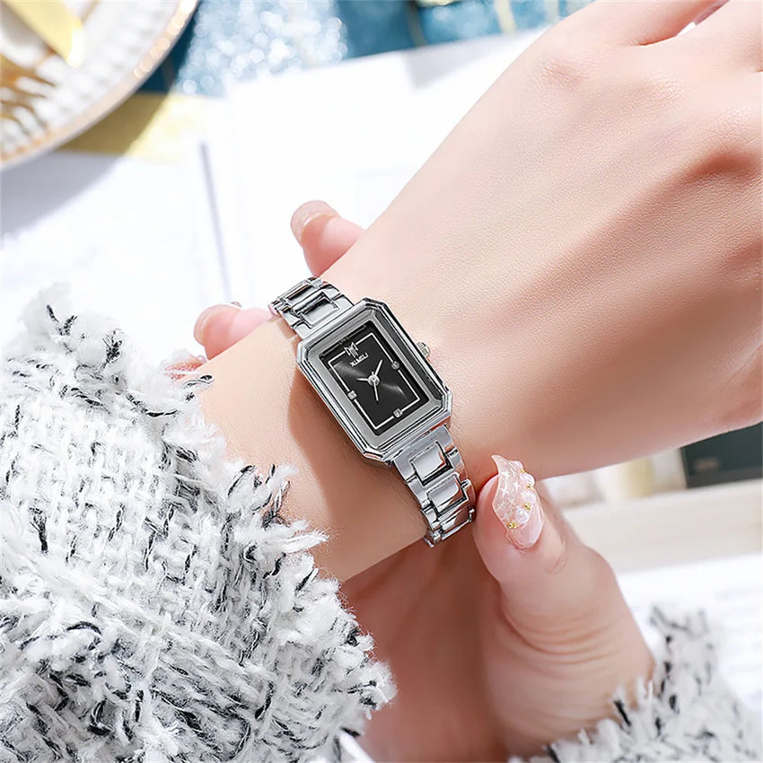 Women Watch Light Luxury Brand Stainless Steel Strap Ladies Fashion Quartz Watches Business Female Clock Bracelet UTHAI