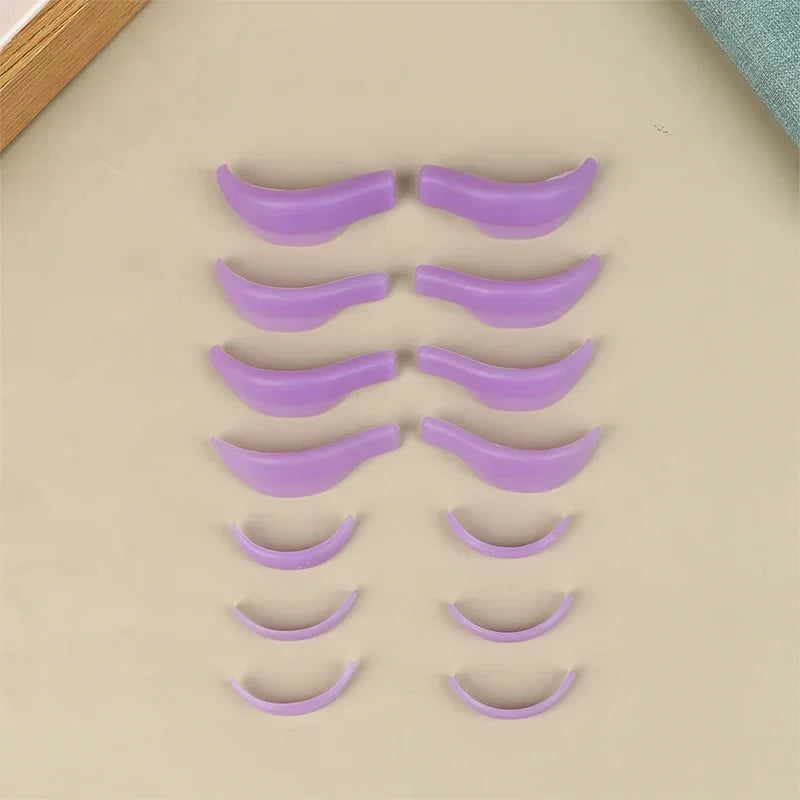 Wholesale 7Pairs Silicone Eyelashes Perming Curler Eyelash Perming Pads  Reusable Lash Lift Shield Pads Eyelash Lifting Tools