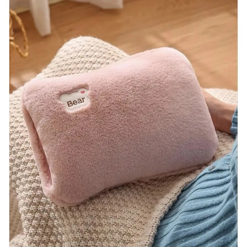 Electric Hot Water Bag Home Heater Soft Winter Hand Warmer Reusable Bottle EU Plug Rechargeable Pocket Warmer Home Office