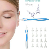 Ear Wax Remover Tool Ear Cleaner with Soft Silicone 16 Replacement Tips Simply To Grab Extract Earwax