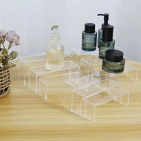 3/6/9/12Pc Clear Acrylic Display Stand Cosmetic Bag Jewelry Showcase Cup Holder for Home Shop statue Model Pottery Display Riser