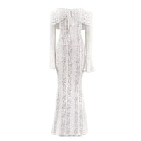 Suninheart White Evening Dresses for Events Red Long Sleeve Lace Elegant Party Dresses 2025 Women Luxury Wedding Prom Dress Gown