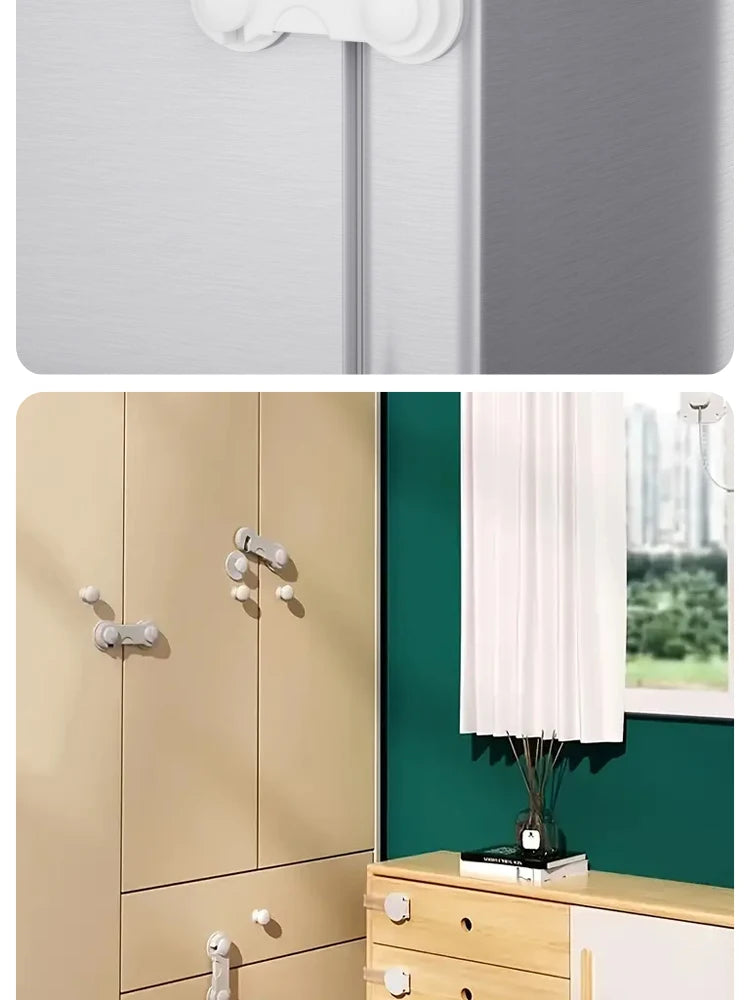 10Pcs Baby Safety Lock - Cabinets, Rooms & Drawers Anti-trap Protection Lock Multifunctional Baby Safety Lock Baby Safety Lock