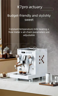CAFOVO E130 E61 Dual Boiler Commercial Espresso Machine with Flow Control PID Espresso Maker OPV Adjustable Extraction Pressure