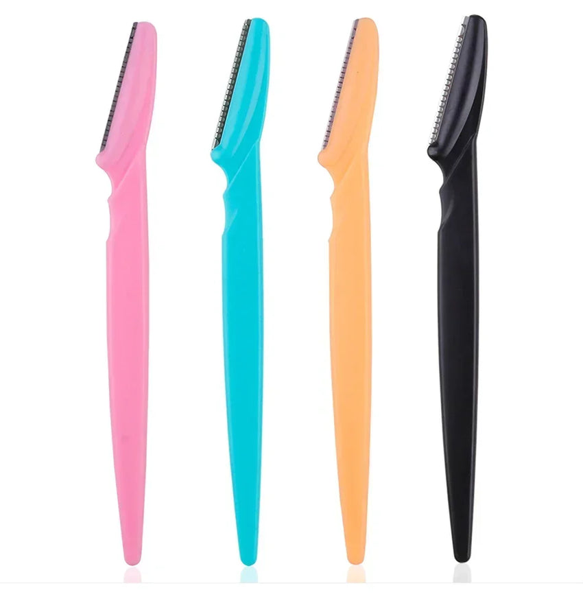 Portable Eyebrow Trimmer Blade Women's Face Shaver Safety Knife Makeup Scraper Hair Removal Tool for Eyebrow Epilation