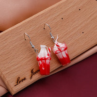 Personalized Simulation Cigarette Earrings Fashion Creative Funny Cigarette Butt Earring for Women Men Punk Street Jewelry Gifts
