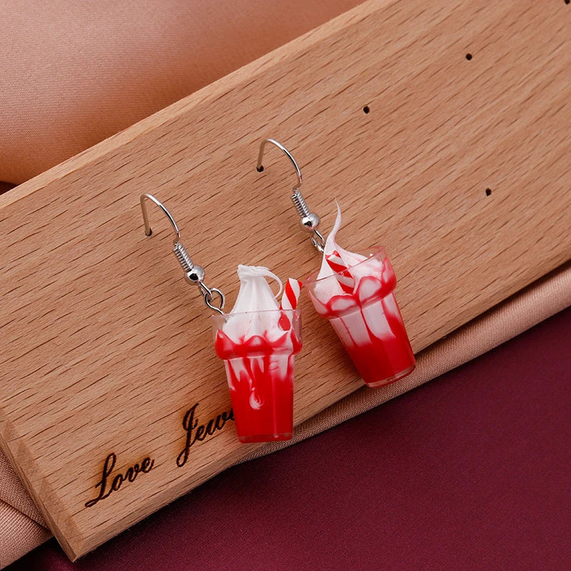 Personalized Simulation Cigarette Earrings Fashion Creative Funny Cigarette Butt Earring for Women Men Punk Street Jewelry Gifts