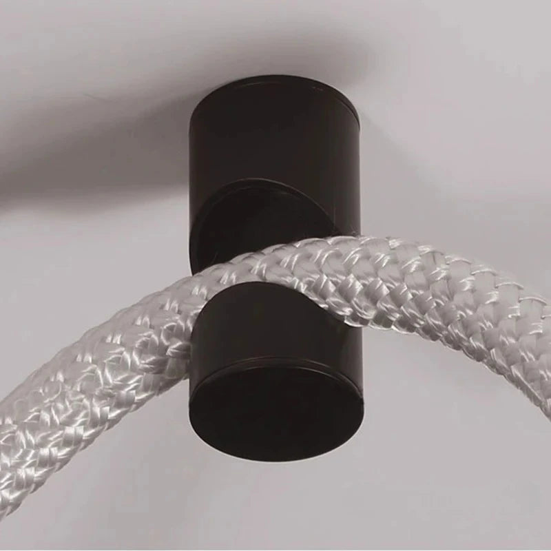 Modern LED Line Light Designer DIY Chandelier for Loft Villa Duplex Living Room Exhibition Hall Creative Art Home Lighting