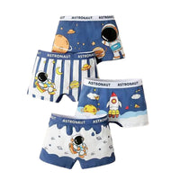 Cotton Kids Underwear 2023 Korean Cartoon Car Boxers for Boys Teenage Plaid Panties Shorts Boy Cute Underpants 2 4 8 12 14 Years