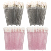 100/300PCS Crystal Lip Brush Lipstick Gloss Applicator Wands Wholesale For Eyelashes Extension Tool Kits Makeup Accessories