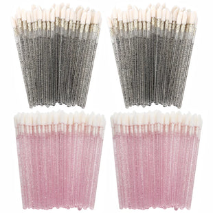 100/300PCS Crystal Lip Brush Lipstick Gloss Applicator Wands Wholesale For Eyelashes Extension Tool Kits Makeup Accessories