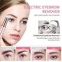 Women Electric Eyebrow Trimmer Eye Brow Shaper Pencil Face Hair Remover For Women Automatic Eyebrow Shavers Pocketknife