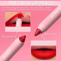 Nude Brown Lip Liner Pencil 18 Color Red Contour Tint Labial Makeup Waterproof Matte Lipstick Crayon Pen Lip Contouring Cosmetic
