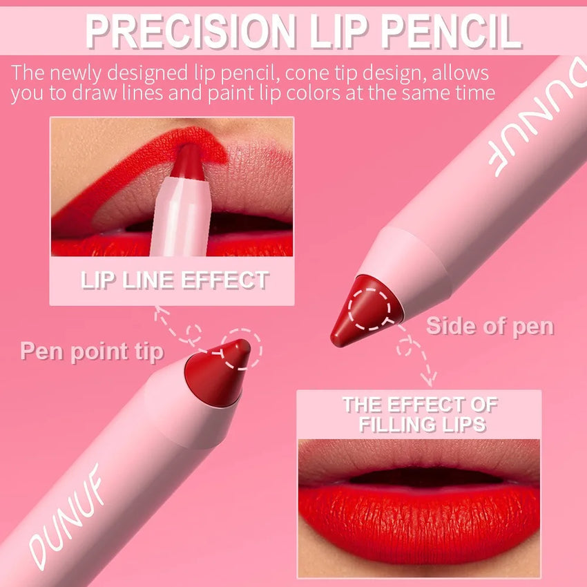 Nude Brown Lip Liner Pencil 18 Color Red Contour Tint Labial Makeup Waterproof Matte Lipstick Crayon Pen Lip Contouring Cosmetic
