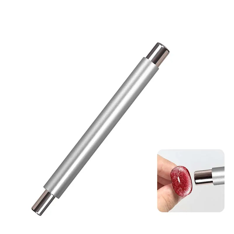 Strong magnetic Long Double Head Nail Magnet Tool Pens Magnetic Cat Eye Gel Polish Nail Art Kit for DIY Salon Studio 2030