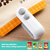 2 In 1 Sealer Cutter Mini Bag Sealer Handheld Heat Vacuum Sealer Handheld Bag Sealing Machine for Food Storage Snacks Freshness