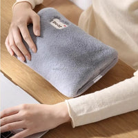 Electric Hot Water Bag Home Heater Soft Winter Hand Warmer Reusable Bottle EU Plug Rechargeable Pocket Warmer Home Office